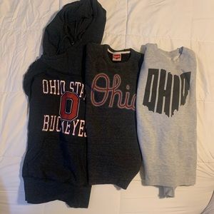 3 Ohio State sweatshirts